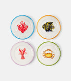 Les-Ottomans Set of 4 Ceramic Dessert Plates