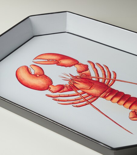 Les-Ottomans Lacquered Metal Decorative Tray