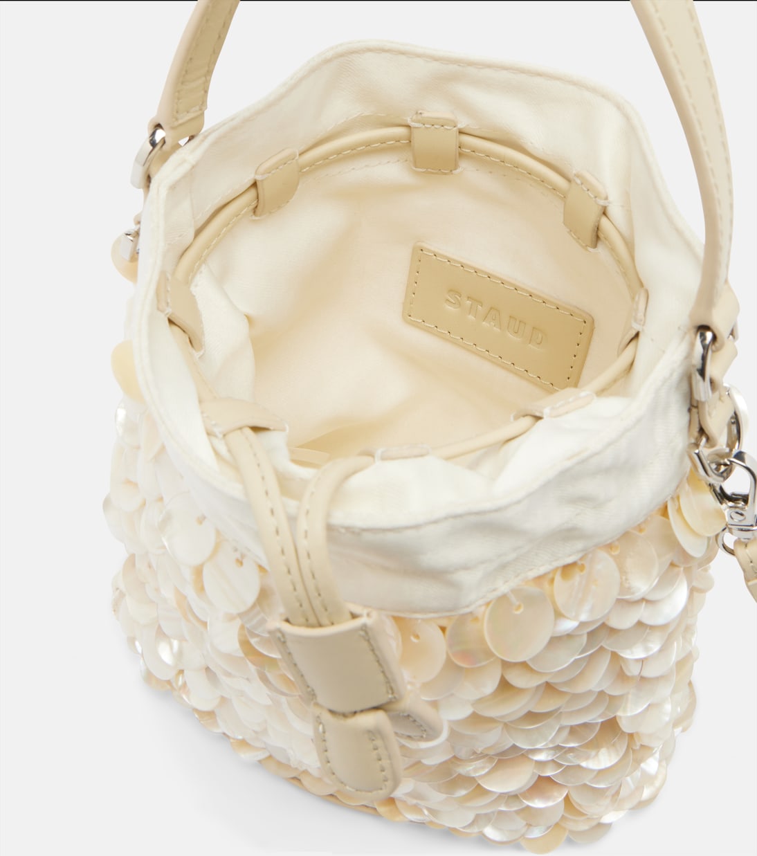 Staud Lila Mini Embellished Bucket Bag