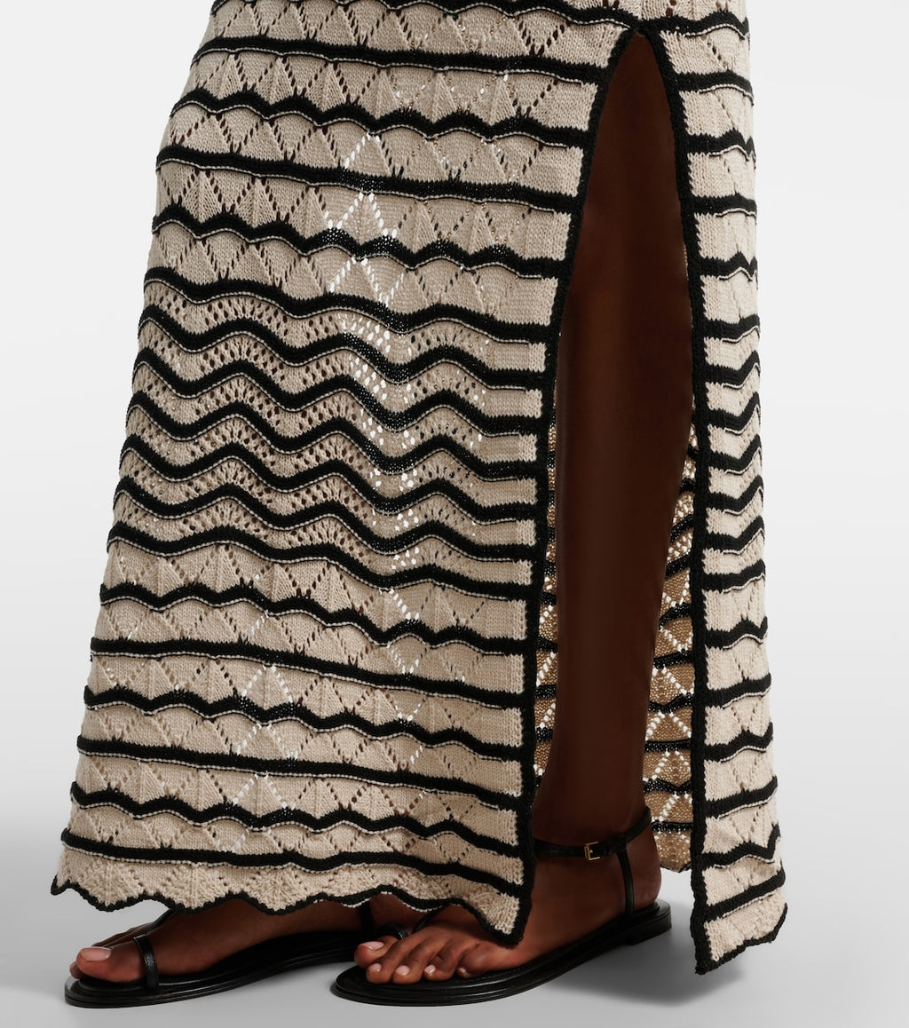 Rey Crochet Cotton-Blend Maxi Dress