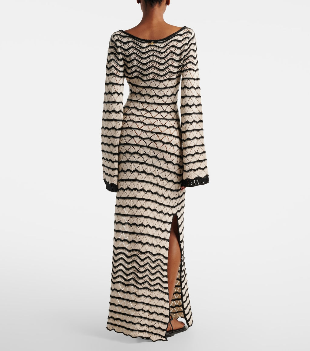Rey Crochet Cotton-Blend Maxi Dress