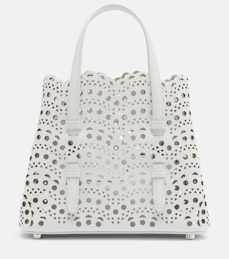 Alaïa Mina 20 Vienne Leather Top-Handle Bag