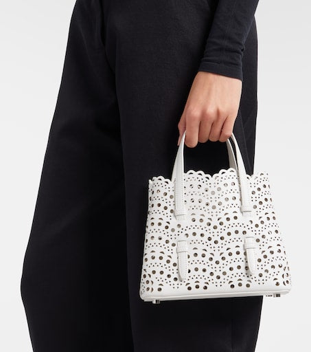 Alaïa Mina 20 Vienne Leather Top-Handle Bag