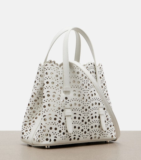 Alaïa Mina 20 Vienne Leather Top-Handle Bag