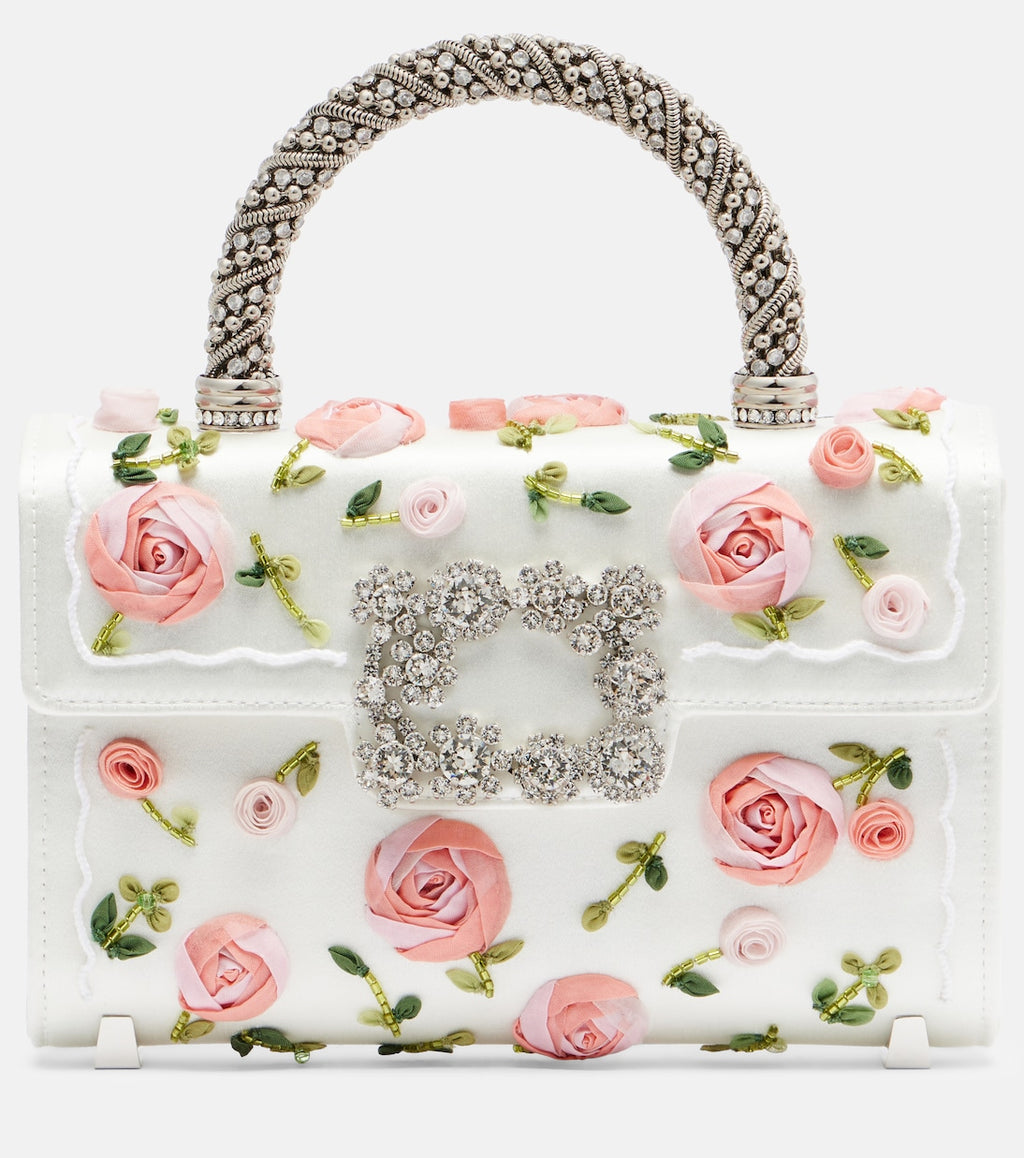 Roger Vivier Jewel Efflorescence Mini Top-Handle Bag