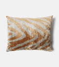 Les-Ottomans Striped Silk Cotton Velvet Cushion