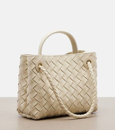Andiamo Mini Leather Top-Handle Bag