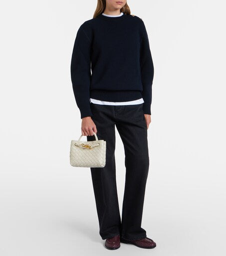 Andiamo Mini Leather Top-Handle Bag