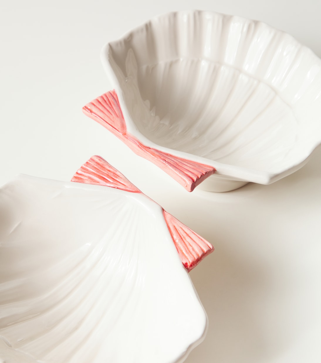 Set of 4 Ceramic Side Plates White