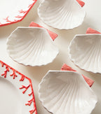 Set of 4 Ceramic Side Plates White