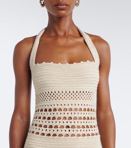Jaycee Crochet Cotton-Blend Midi Dress