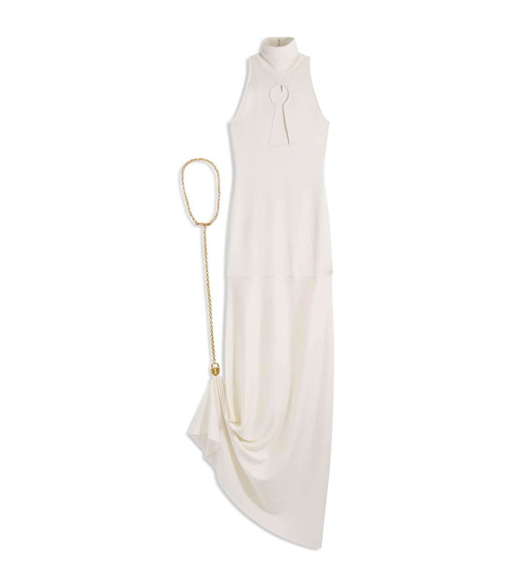 Schiaparelli Keyhole Padlock and Chain Gown