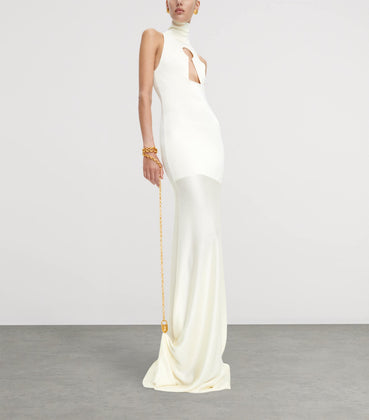 Schiaparelli Keyhole Padlock and Chain Gown