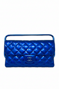 Chanel Blue Metallic Bag – Front