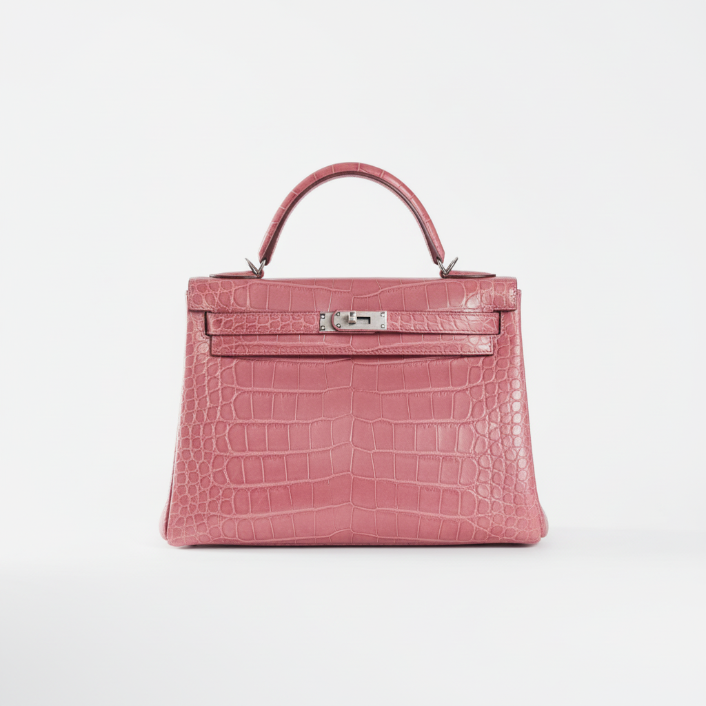 Hermès Kelly 32 Retourne – Pink Matte Alligator (2011)