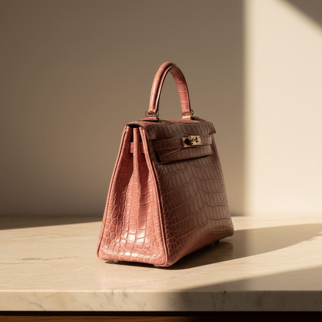 Hermès Kelly 32 Retourne – Pink Matte Alligator (2011)