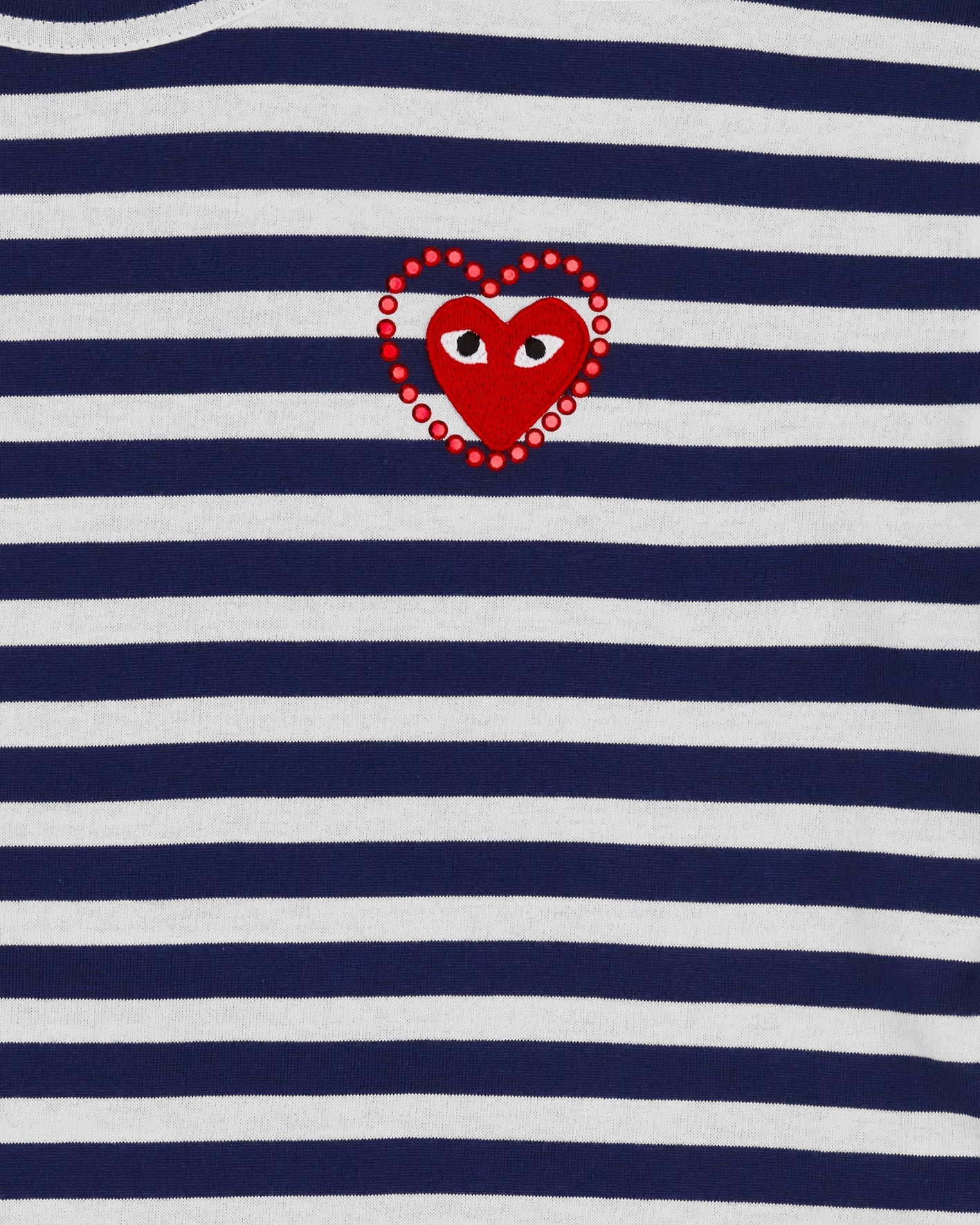 PLAY Comme des Garçons Metalstone Striped Long Sleeve T-Shirt