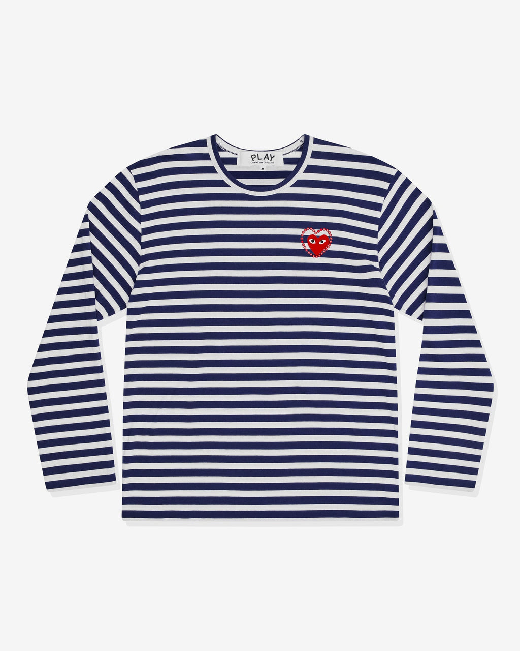 PLAY Comme des Garçons Metalstone Striped Long Sleeve T-Shirt