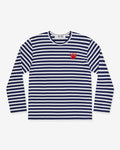PLAY Comme des Garçons Metalstone Striped Long Sleeve T-Shirt