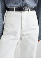 The Frankie Shop Nelton Barrel Leg Jeans White