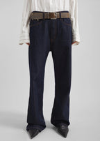 The Frankie Shop Belden Straight Leg Jeans Dark Wash