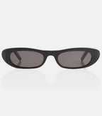 Saint Laurent SL 557 Shade Cat-Eye Sunglasses in Black