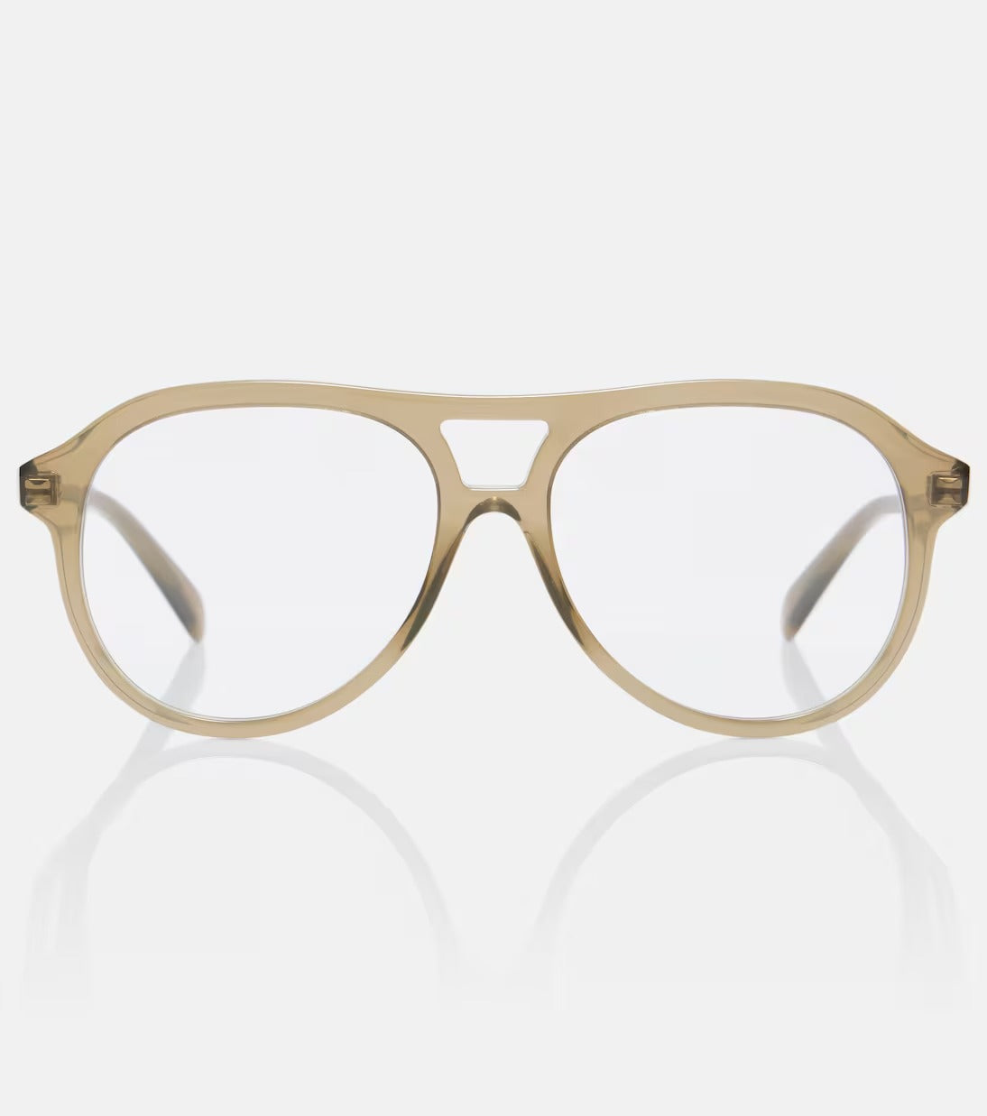Celine Eyewear Thin Aviator Glasses in Green