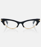 Bottega Veneta Fashion Show Cat-Eye Glasses