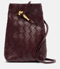 Bottega Veneta Andiamo Intrecciato Leather Phone Pouch