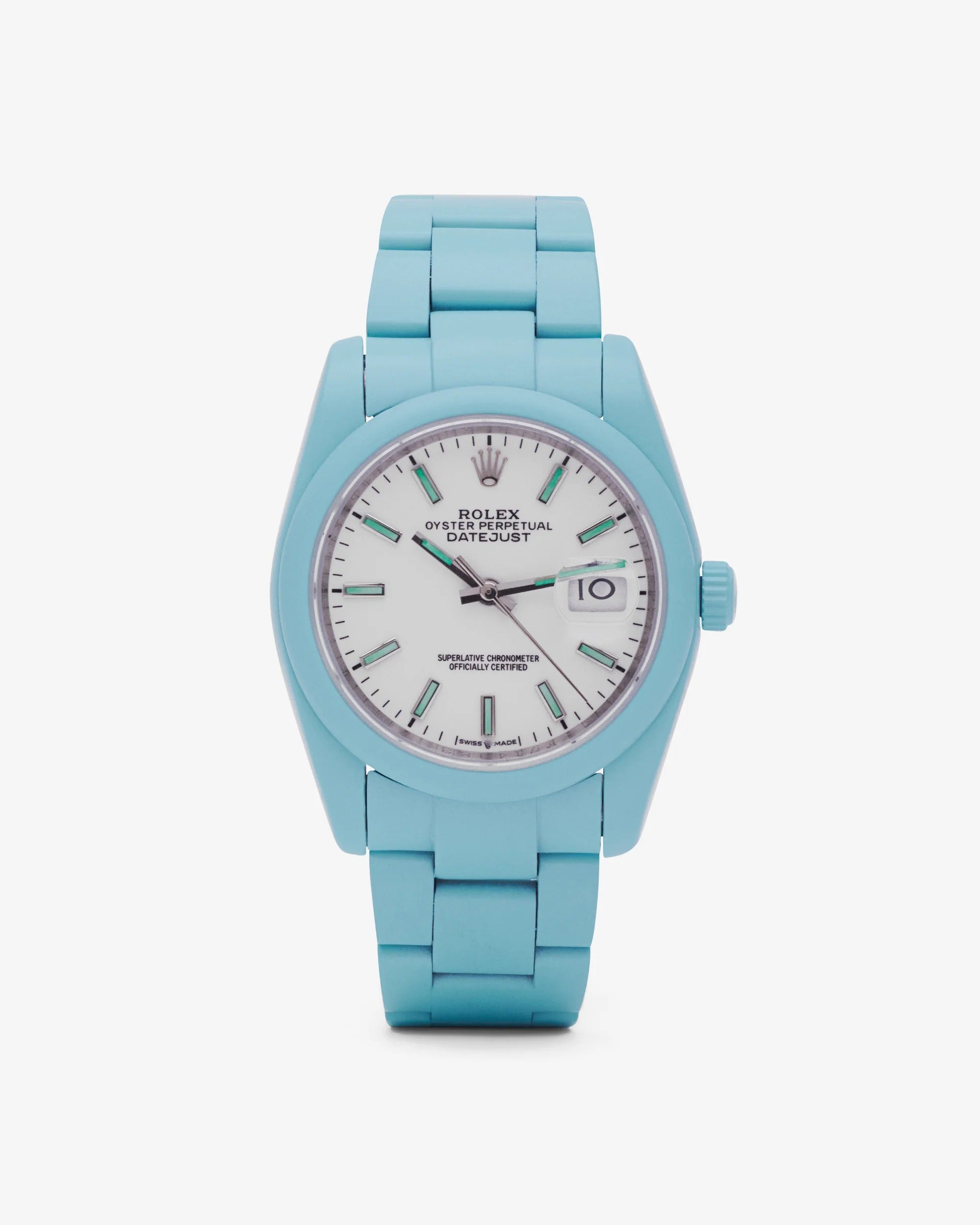 Private Label Dubai Ltd — Customised Rolex Datejust Mint Green 41mm
