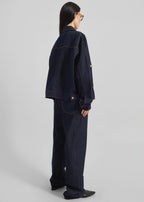 The Frankie Shop Belden Straight Leg Jeans Dark Wash