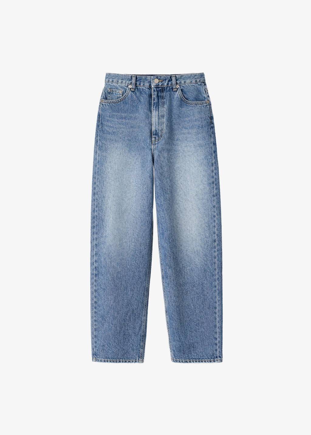 The Frankie Shop Dawson Wide Leg Jeans Medium Wash