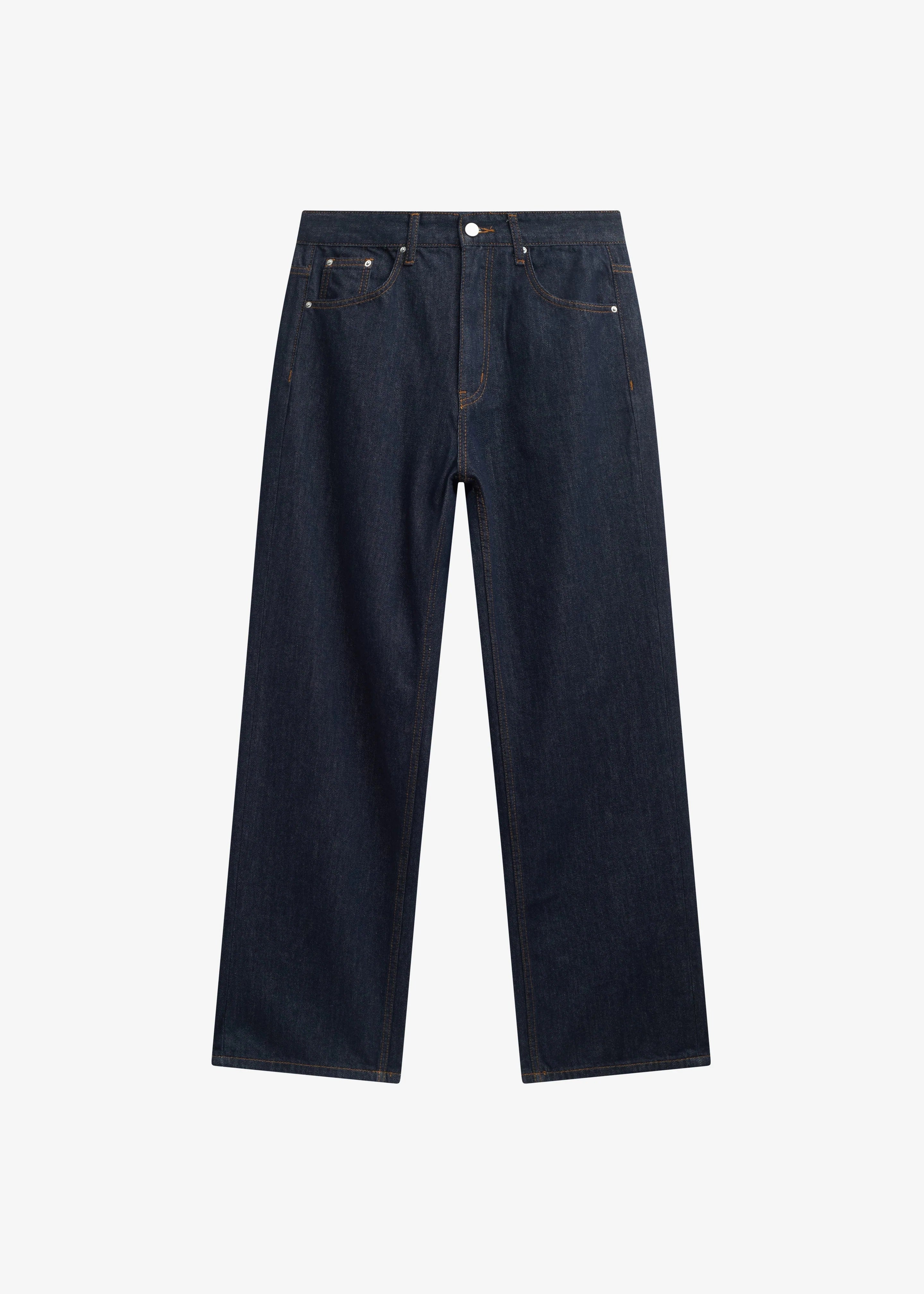 The Frankie Shop Belden Straight Leg Jeans Dark Wash