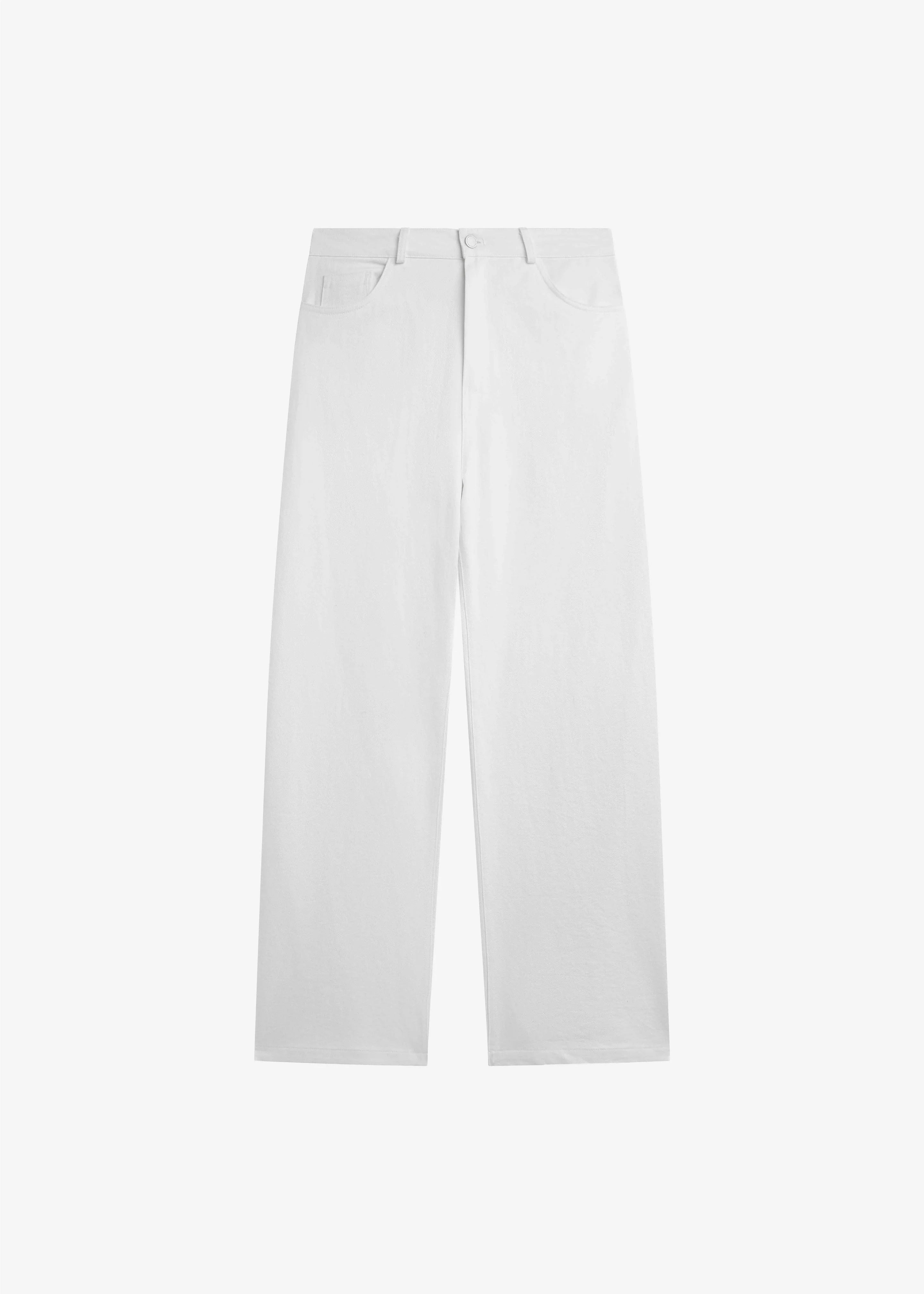 The Frankie Shop Nelton Barrel Leg Jeans White