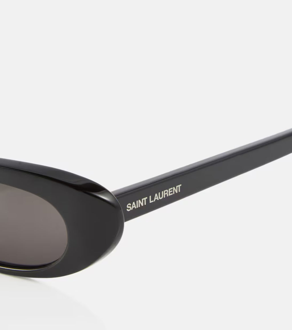 Saint Laurent SL 557 Shade Cat-Eye Sunglasses in Black