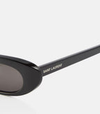 Saint Laurent SL 557 Shade Cat-Eye Sunglasses in Black
