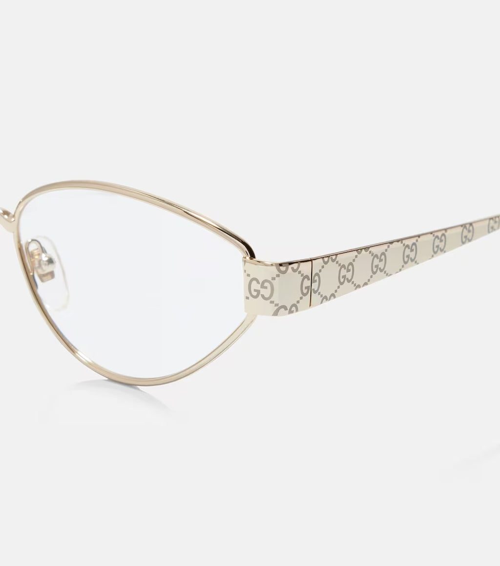 Gucci Guccissima Cat-Eye Glasses