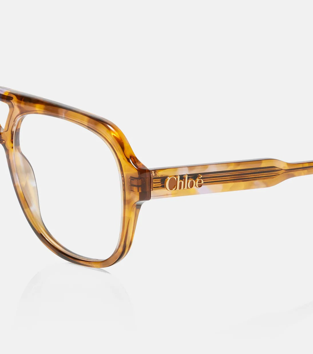 Chloé Native Oversized Aviator Glasses