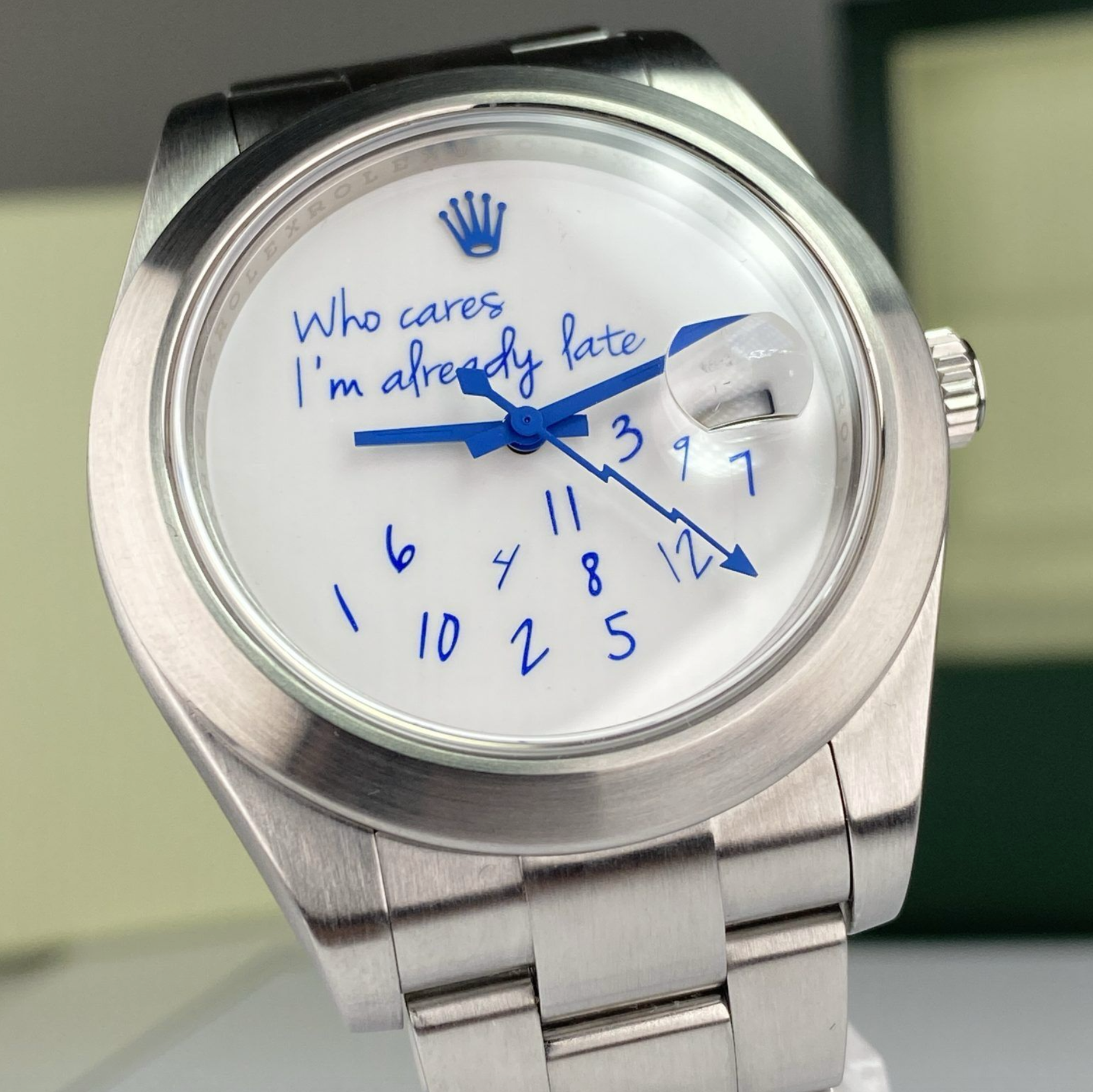 Rolex Datejust "Who Cares I'm Already Late" 41mm