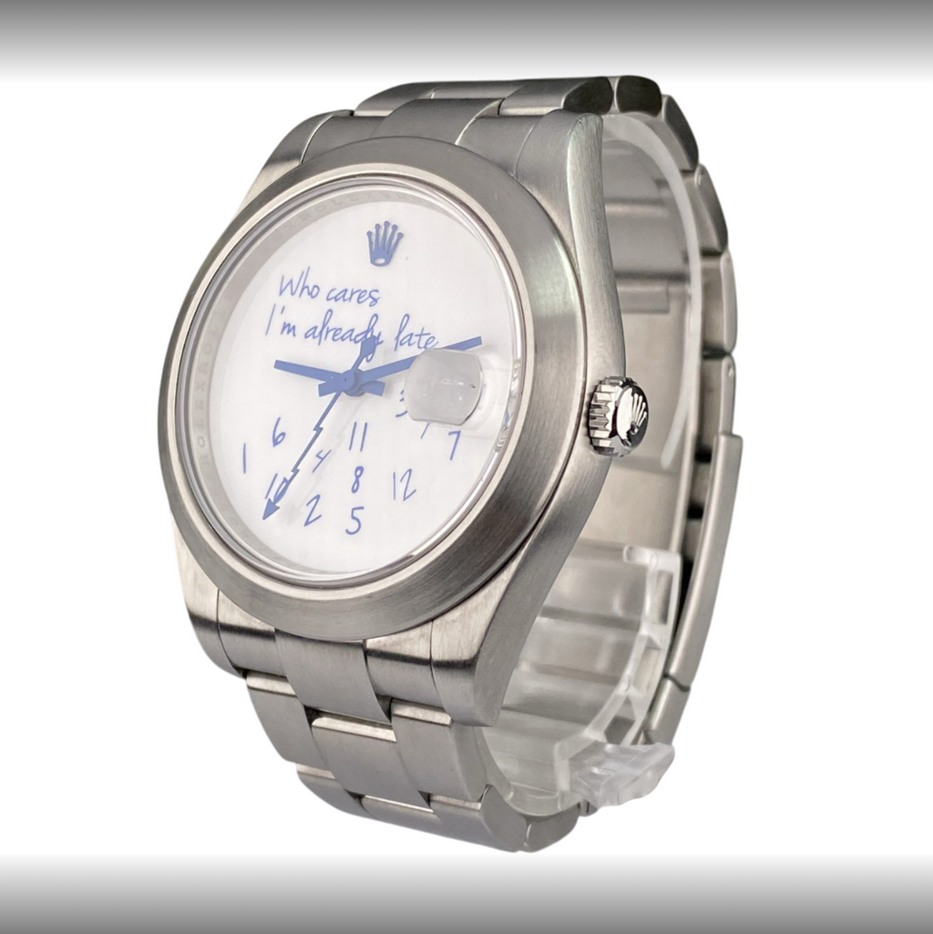 Rolex Datejust "Who Cares I'm Already Late" 41mm