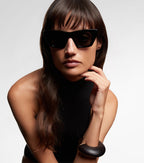 Celine Eyewear Cat-Eye Sunglasses in Black