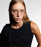 Céline Eyewear Metal Triomphe Round Glasses