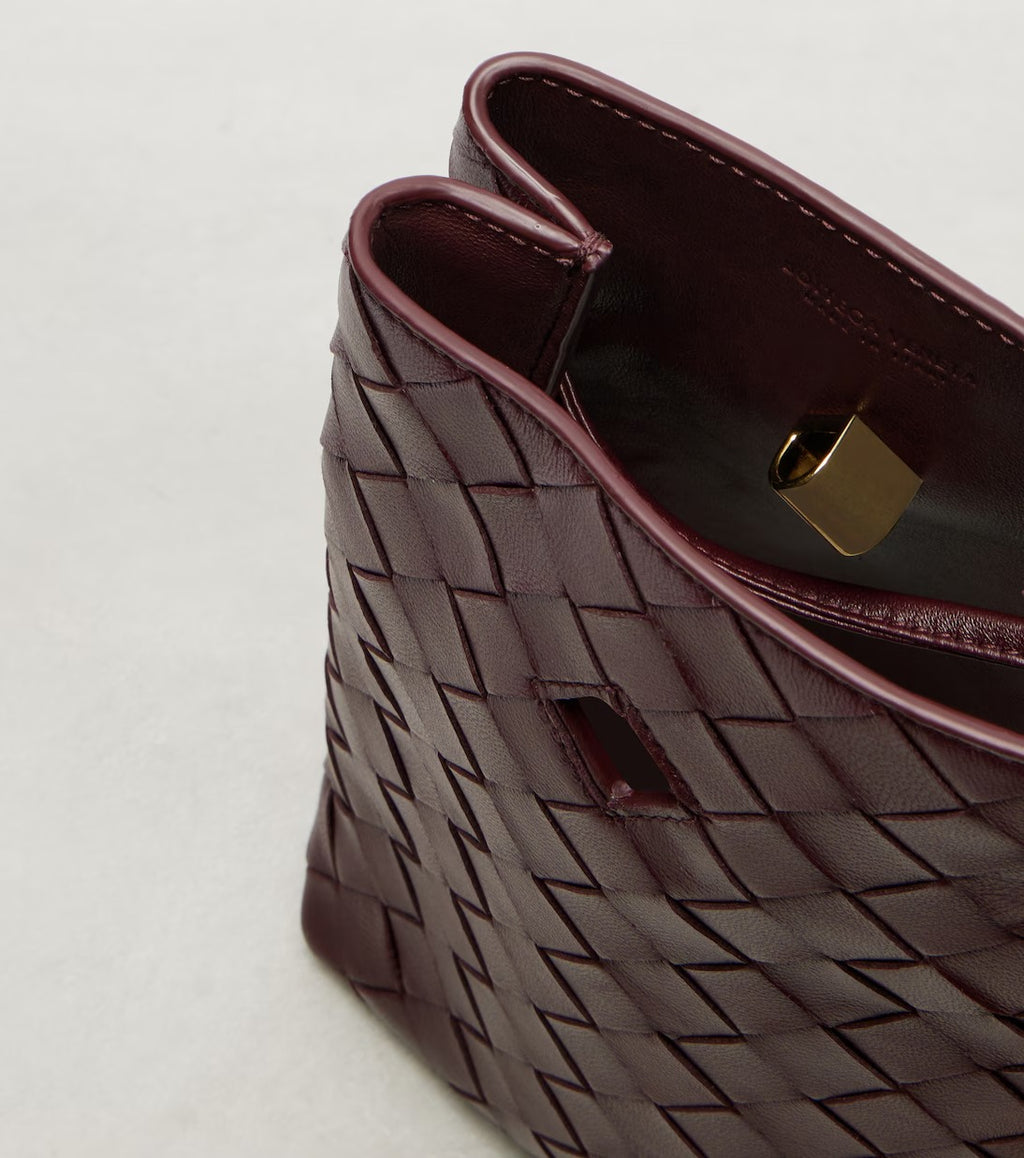 Bottega Veneta Andiamo Intrecciato Leather Phone Pouch