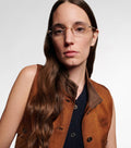 Miu Miu Rectangular Rimless Glasses