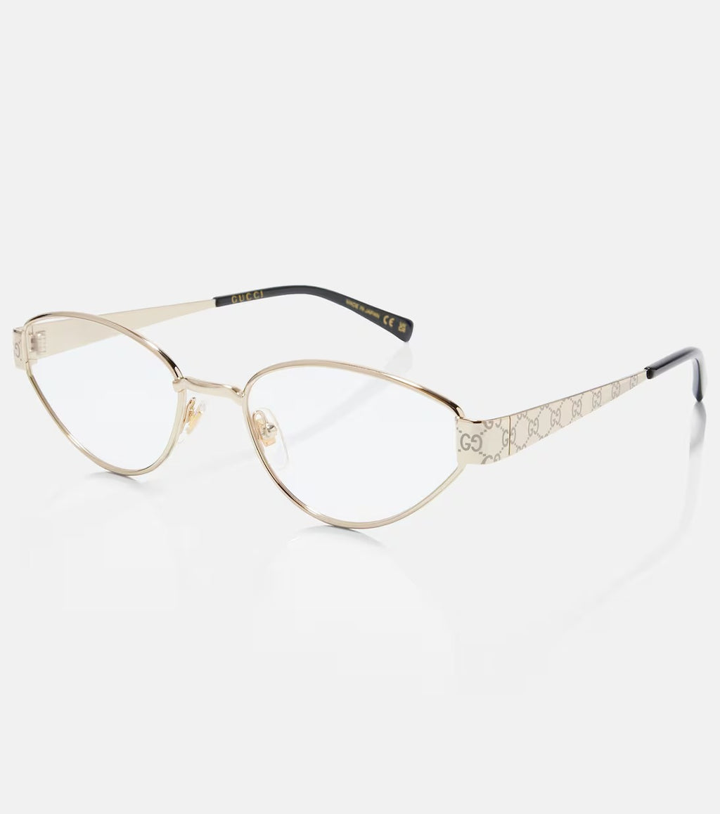 Gucci Guccissima Cat-Eye Glasses