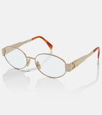 Céline Eyewear Metal Triomphe Round Glasses