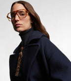 Chloé Native Oversized Aviator Glasses