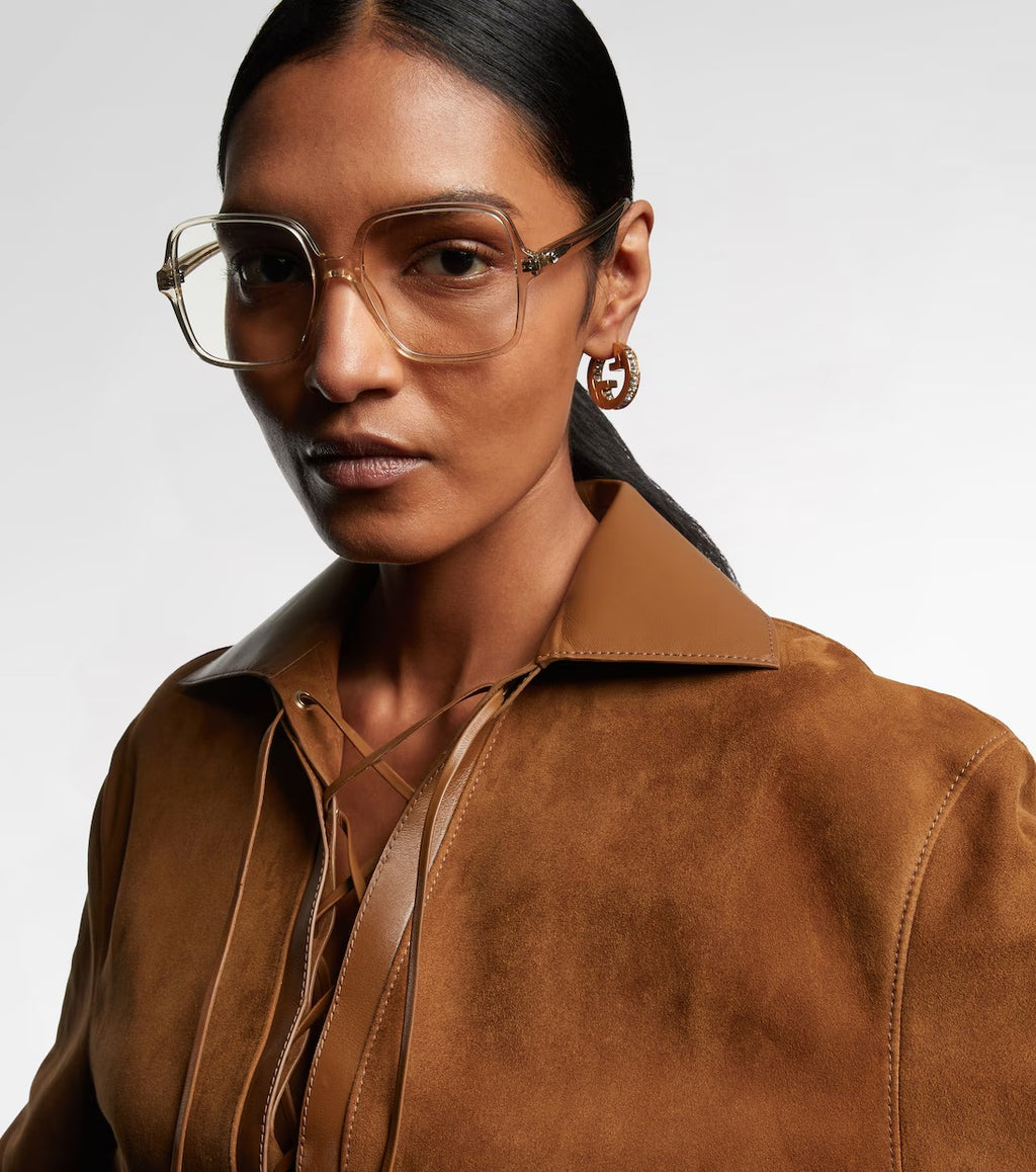 Gucci GG Oversized Square Optical Glasses