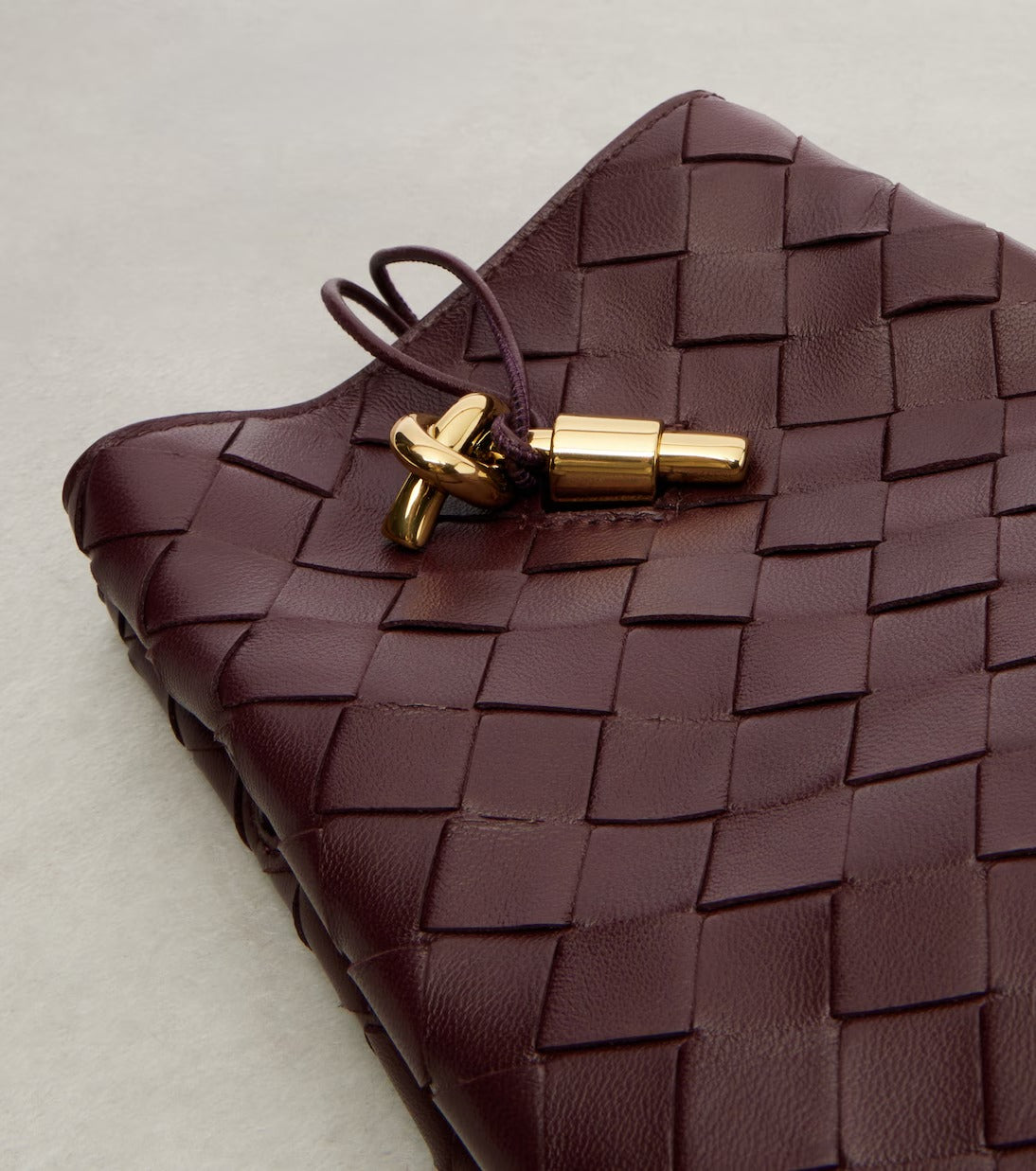 Bottega Veneta Andiamo Intrecciato Leather Phone Pouch