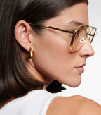 Bottega Veneta Light Ribbon Aviator Glasses in Gold